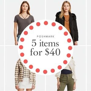 5 for $40 sale on all RED DOT ITEMS